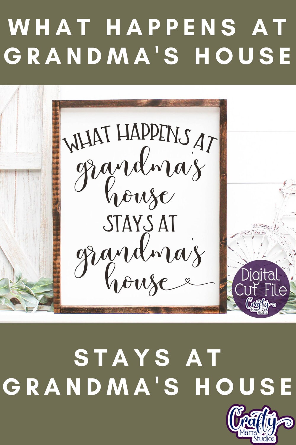 Vintage 'What Happens At Lola's House' Wooden Sign - 12x6 Inch, Rustic Home Decor Gift - View #12