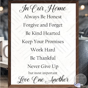 Reglas familiares de la Biblia Svg, Reglas de la casa Svg, Casa de campo Svg, Letrero de casa de campo Svg, Svg cristiano, Archivos Svg para Cricut, Cricut Svg, Diseños Svg