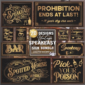 Vintage Beer Svg Bundle, Drinking Svg File, Bar Sign Svg, Alcohol Svg, Speakeasy Svg, Beer Sign Svg, Bar Svg, Vintage Sign Svg, Whiskey Svg