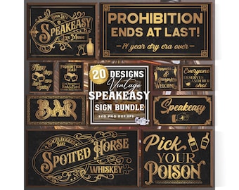 Vintage Beer Svg Bundle, Drinking Svg File, Bar Sign Svg, Alcohol Svg, Speakeasy Svg, Beer Sign Svg, Bar Svg, Vintage Sign Svg, Whiskey Svg