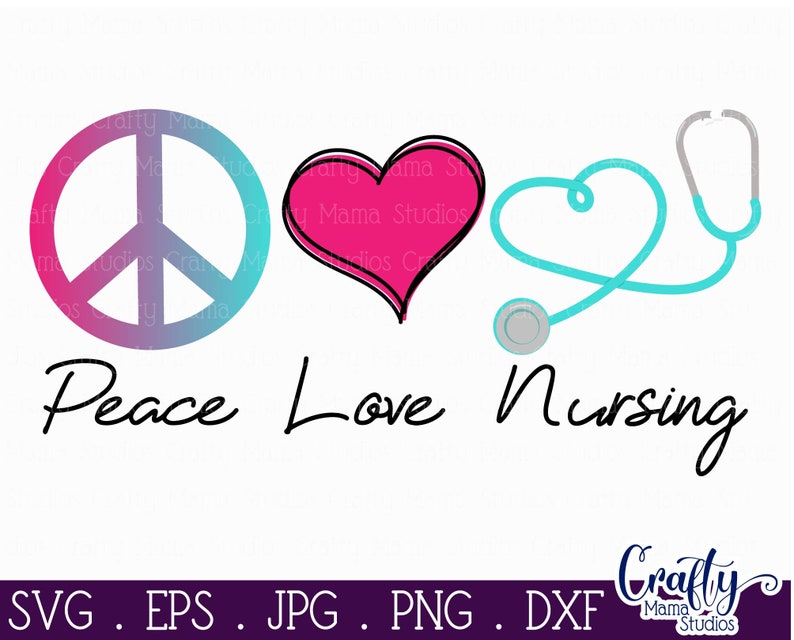 Free Free 233 Peace Love Nurse Svg SVG PNG EPS DXF File