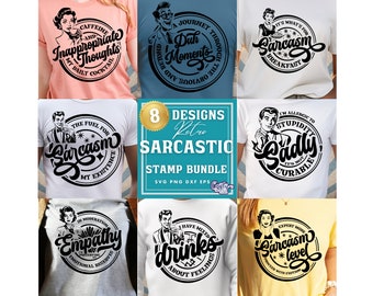 Sarcastic Svg Bundle, Retro Funny Svg Bundle, Funny Svg Files, Funny Shirt Svg, Funny T Shirt Svg, Funny Svg For Shirts, Funny Shirt Bundle