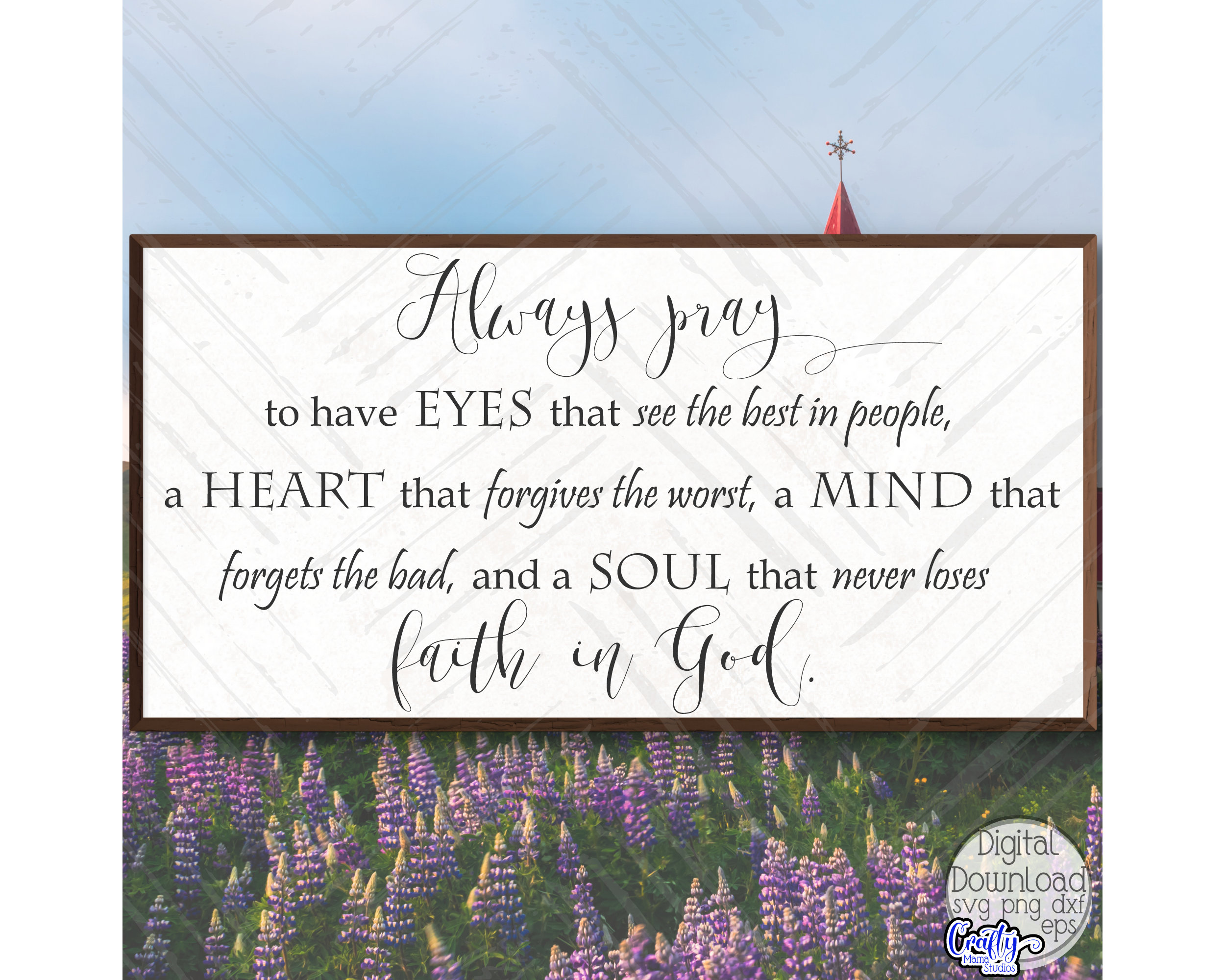 Always Pray Svg, Farmhouse Svg, Farmhouse Sign Svg, Christian Svg, Svg ...