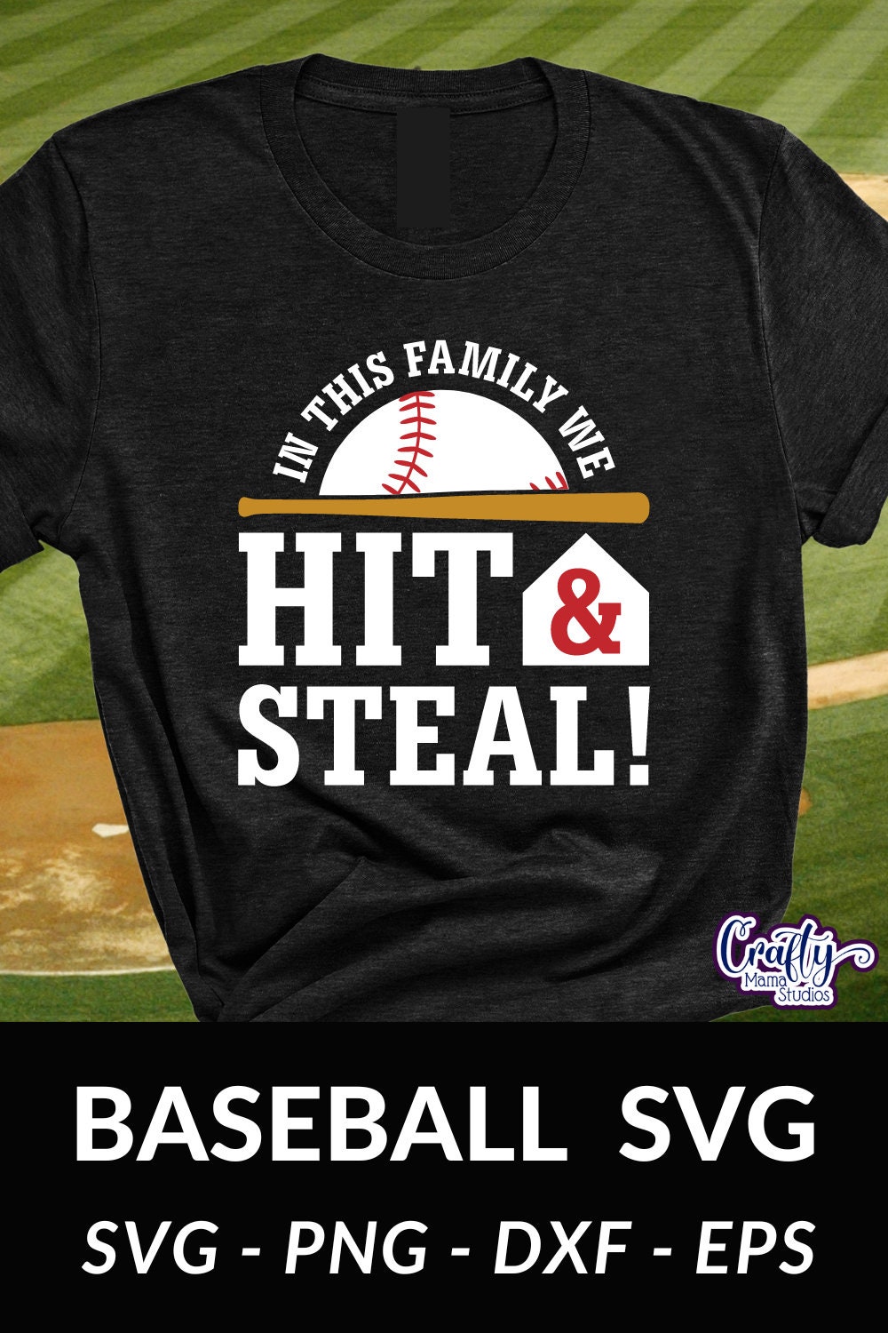 Hit and Steal Svg Funny Baseball Shirts Svg Png Eps Dxf Ai 