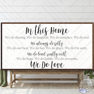 Family Rules Svg, Family Svg, Home Svg, Farmhouse Svg, Sign Svg, Cricut Svg, Svg Files for Cricut, Inspirational Svg, Home Svg, Love Svg