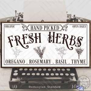 Herbes fraîches Svg, Svg ferme, ferme, ferme signe Svg, Svg Cricut, fichiers Svg pour Cricut, Png, dessins Svg, herbes fraîches signe Svg