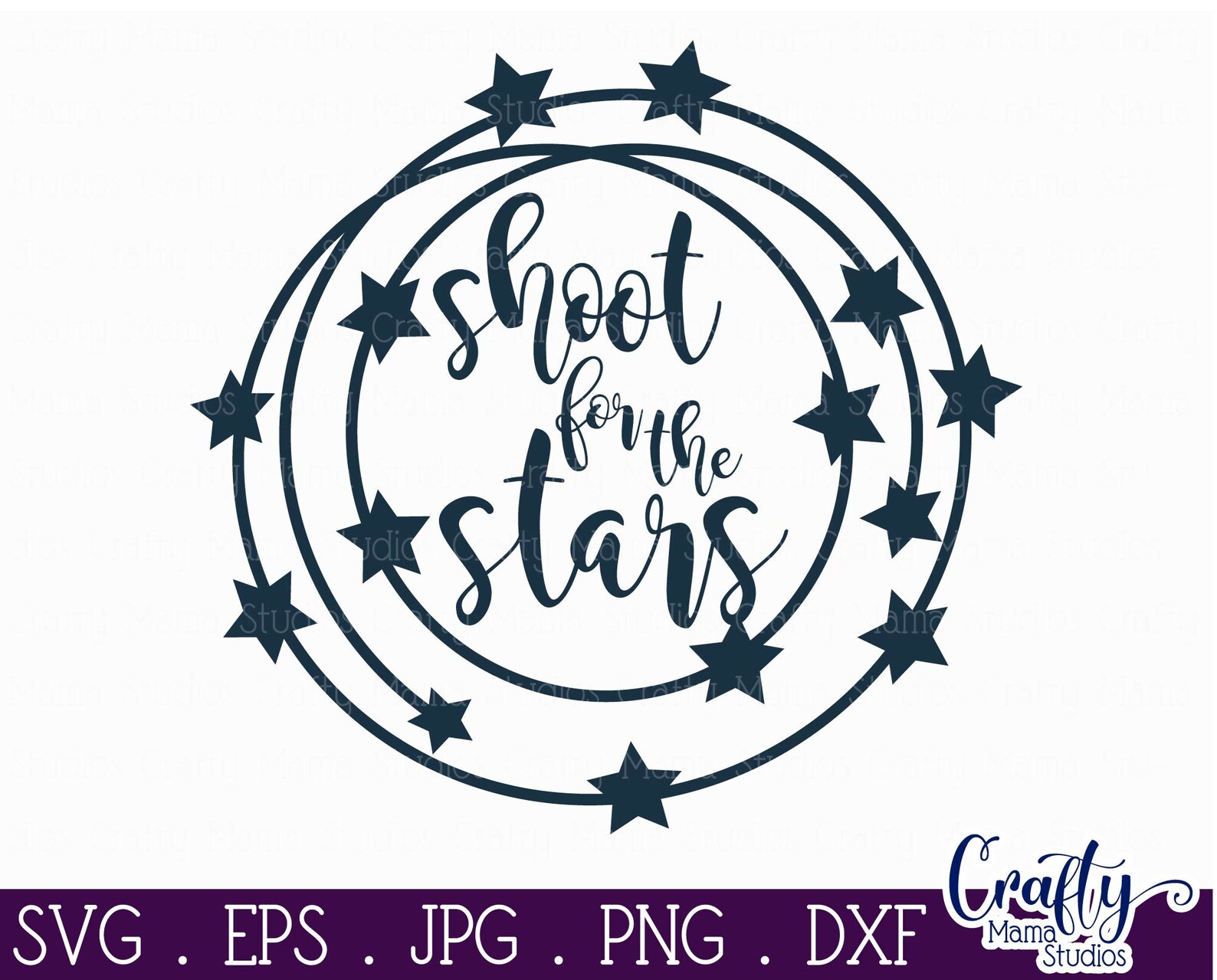 Shoot For The Stars Svg Inspirational Svg Motivational Svg Etsy