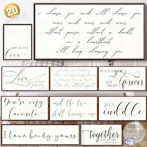Love Svg Bundle, Love Quotes Svg, Love Sign Svg, Farmhouse Svg, Wedding Svg, Wedding Quotes Svg, Bedroom Svg, Bedroom Sign Svg, Love Png image 2