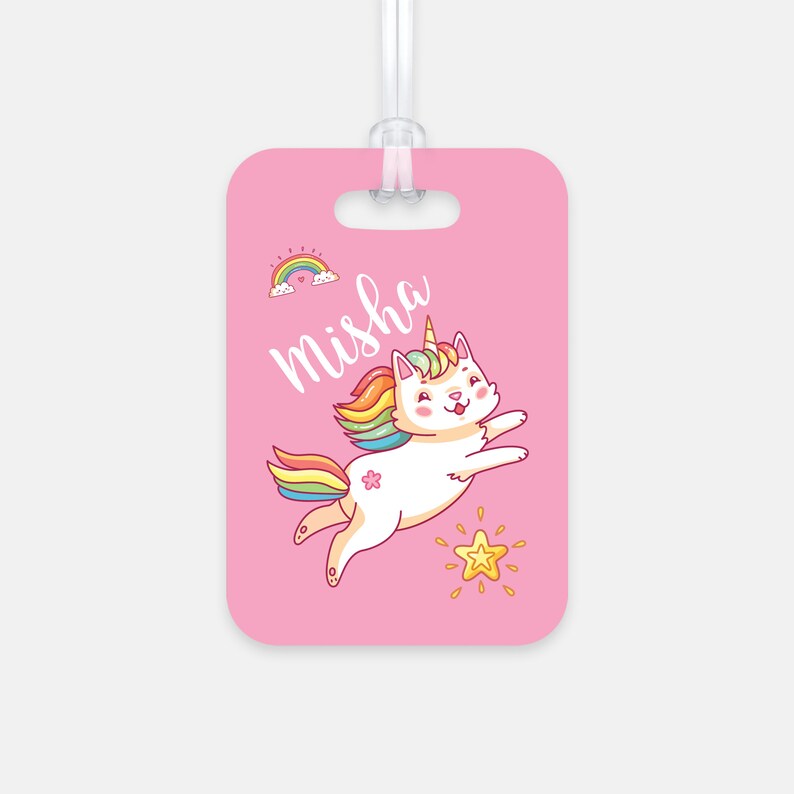 Personalized Kid's Luggage Tag Custom Luggage Tag Name Etsy