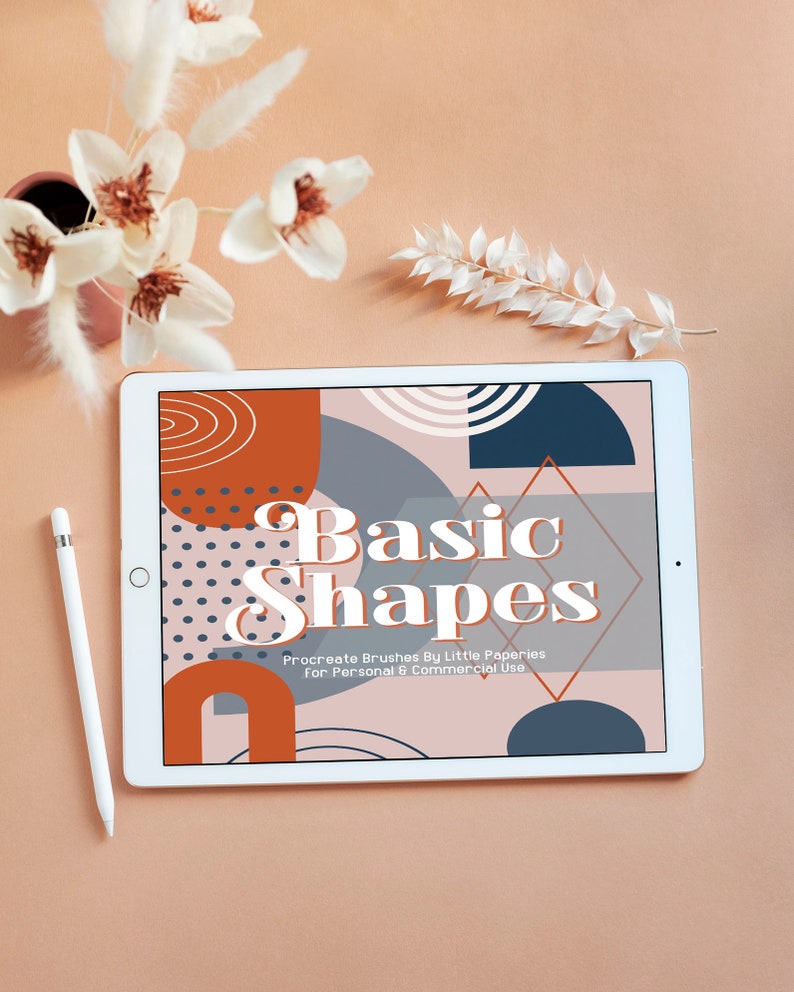 120 Procreate Brushes Basic Shape Brushes Procreate Brushes Etsy