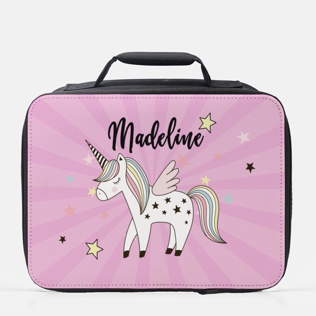 Personalized Unicorn Lunch Box, Unicorn, Back to School, Personalize