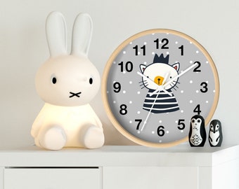 Bear Wall Clock, Kids Wall Clock, Modern Nursery Wall Decor, Baby Wall Clock, Decorative Kids clock, Nursery Wall Clock, Decorative Clock