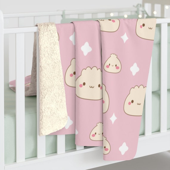 Dumpling Blanket Wonton Blanket Kawaii Food Blanket Kawaii Gift