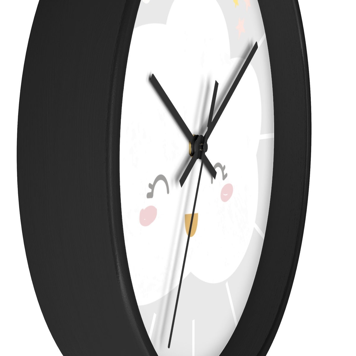 Cloud Wall Clock Kids Wall Clock Modern Nursery Wall Decor Etsy