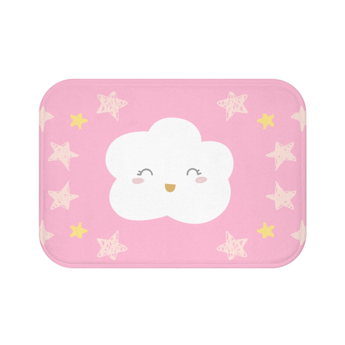 Cloud Bath Mat Toddler Bath Mat Kids Bath Mat Kids Bathroom Etsy