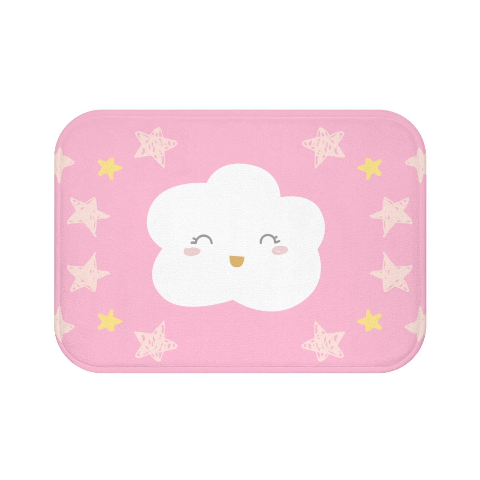 Cloud Bath Mat Toddler Bath Mat Kids Bath Mat Kids Bathroom Etsy