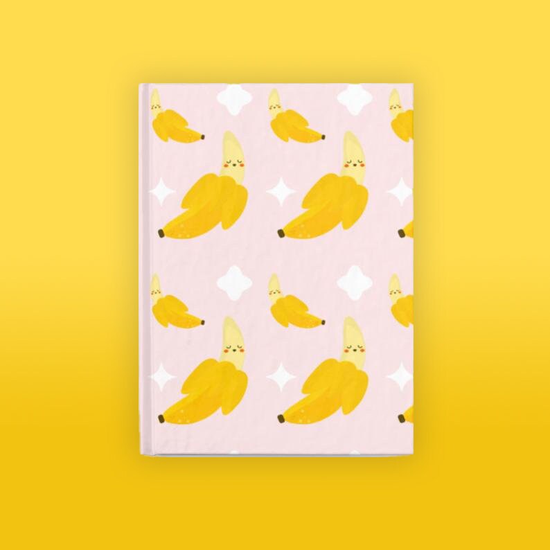 Banana Journal Blank Journal Sketch Journal Blank Notebook Etsy
