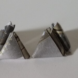 Gear Print Origami Cufflinks image 6