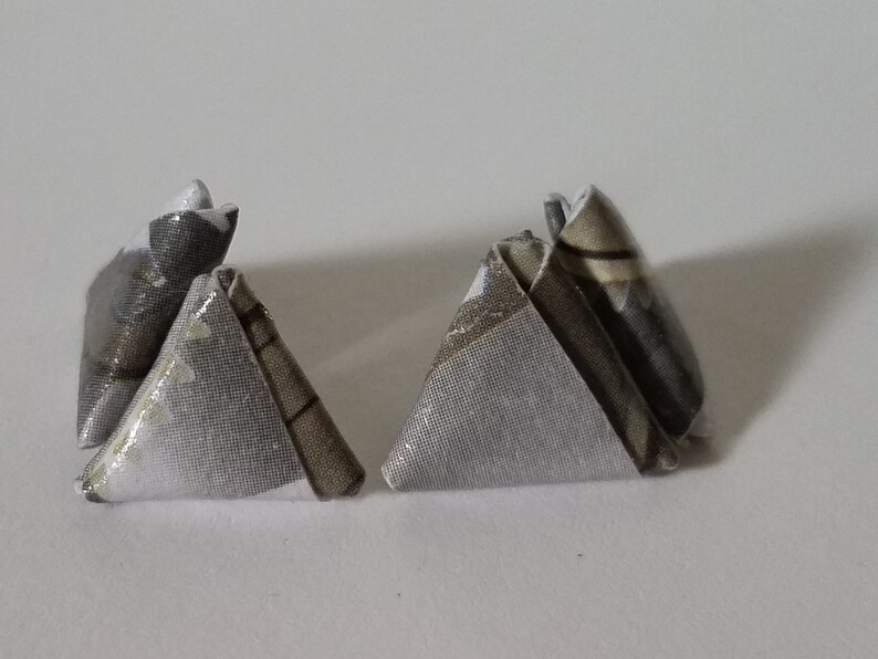 Gear Print Origami Cufflinks image 6