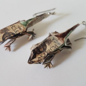 Orecchini Origami alligatore