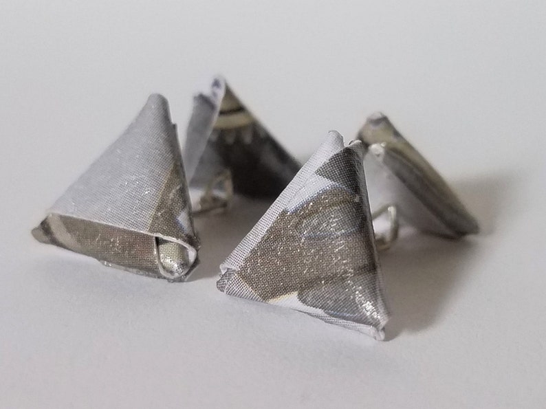 Gear Print Origami Cufflinks image 7