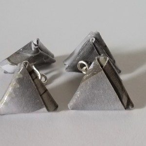 Gear Print Origami Cufflinks image 4