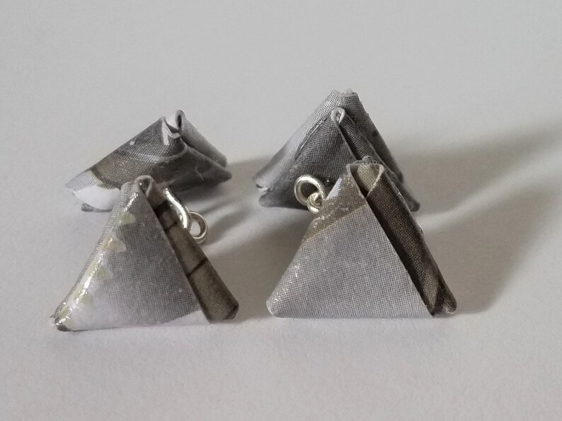 Gear Print Origami Cufflinks image 4