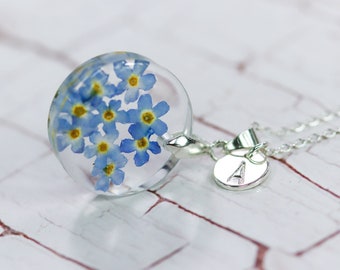 Pendant "forget-me-not"  and Letter