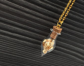 Vial "golddrop" glass bottle