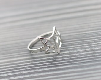 Fox Ring Fox silver geometry