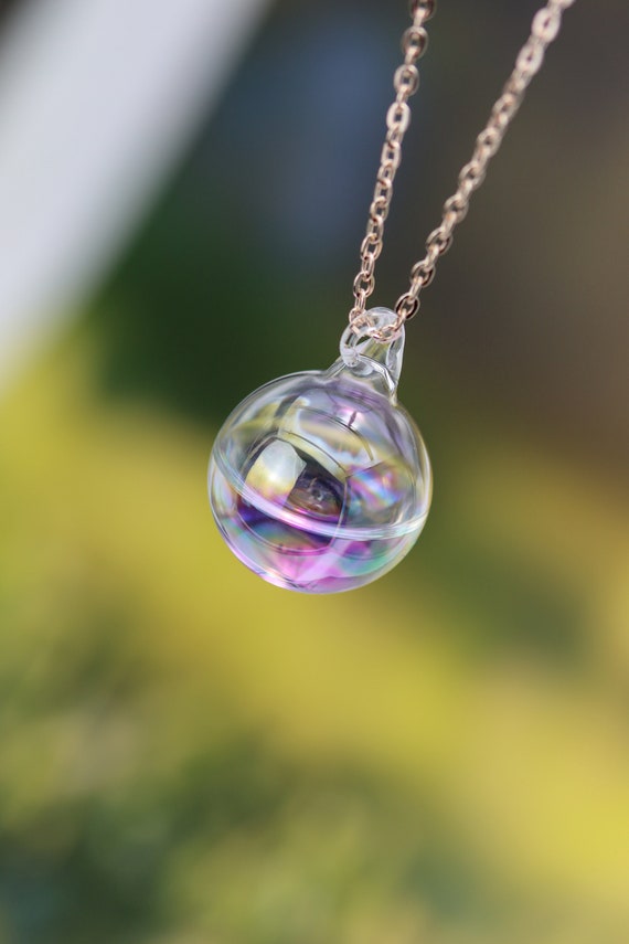 Water jewelry purple aesthetic glass ball Water in Etsy