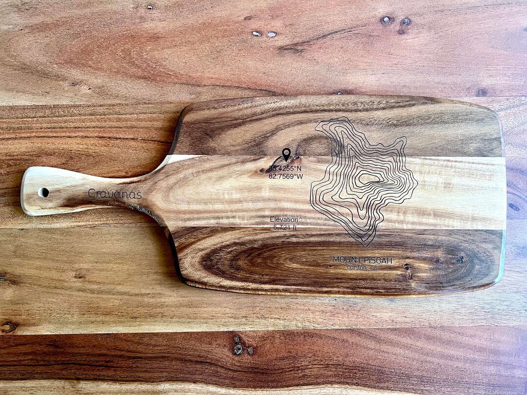 Custom Laser Etched Acacia Wood Cutting Board: Personalized Gift - Etsy