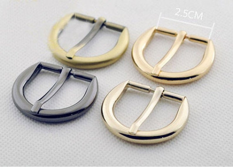 4Pcs inner 25mm 1.0 inch Purse Clasps Buckle, Crossbody Bag Belt Buckle, Golden Metal Strap Adjuster Pin Buckles for DIY Handbag Findings image 1