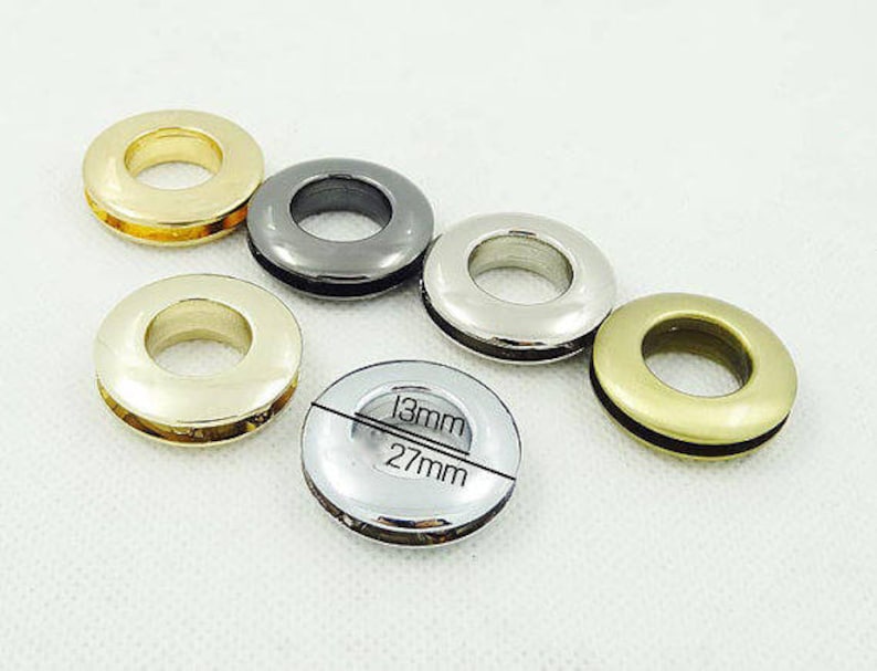 6pcs Inner 13mm Gold Plated Metal Screw Eyelet Grommets Purse Etsy