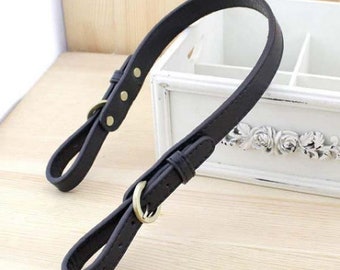 1 Pcs New PU Leather Ends Adjustable Purse Chain, Bag Strap Clasps Chain, Handbag Shoulder Strap Chain, Bag Replacement Handles, Hand Straps