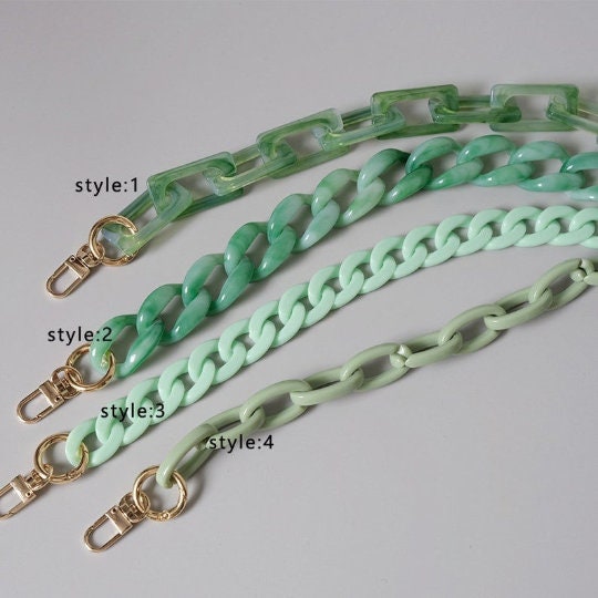 Vintage Resin Bag Chains Fashion Acrylic Purse Chain Strap Etsy