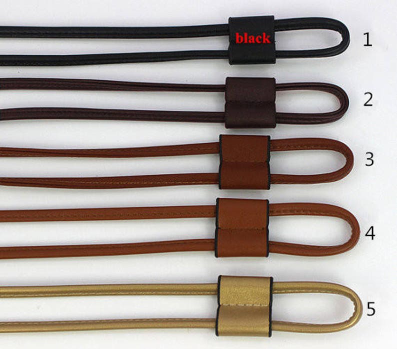 1Pcs 39inch Replacement Drawstring Leather Purse Strap, Bag Handle, Hand Strap, Handbag Rope Chain, Shoulder Bag Cord, Pull String Bag Strap image 2