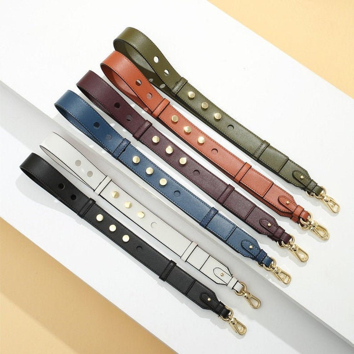 3.5cm / 1.37 PU Leather Purse Strap Metal Clasps Cross Etsy UK