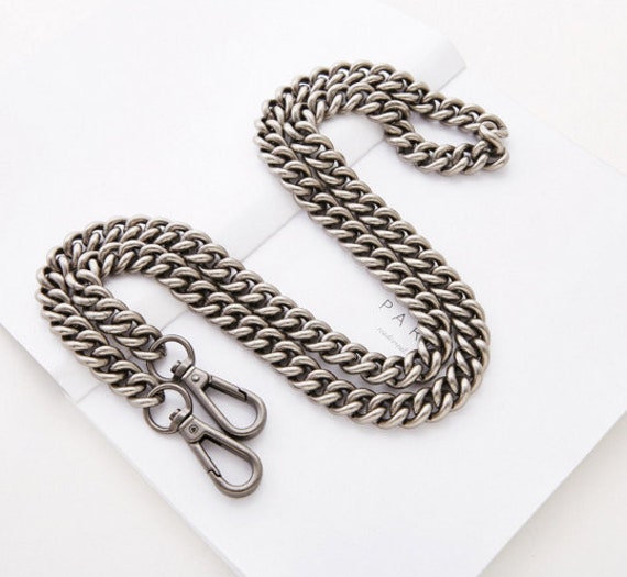 13mm Antique Silver Aluminum Purse Chain Strap, Bag Handle Chain, Crossbody  Bag Strap, Chain Strap With Clasps, Shoulder Handbag Strap Chain 