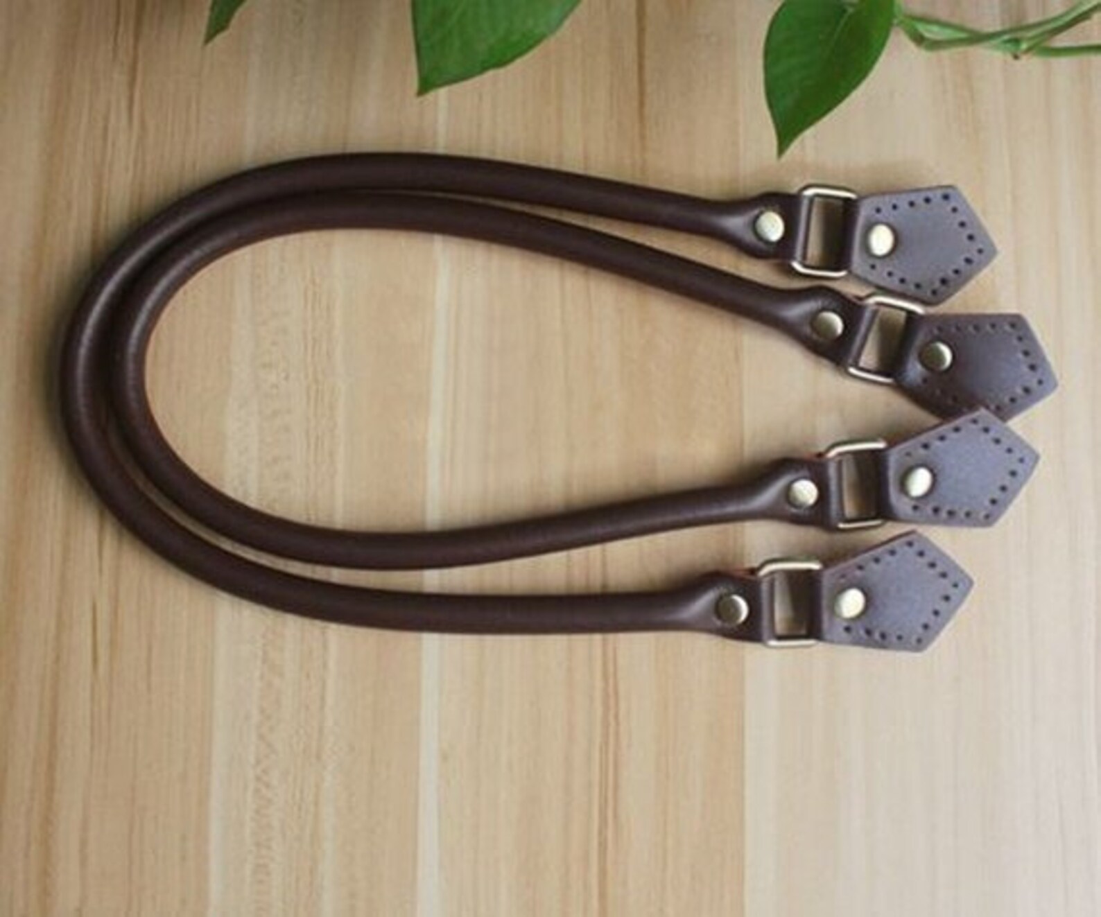 A Pair of Leather Bag Handles 58cm Handbag Handle Pentagon Etsy