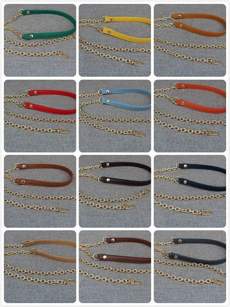 Correa de bolso de cuero de 1 pieza PU cadena de bolsa mango Etsy España