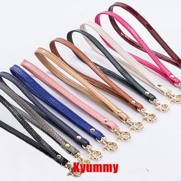 Leather Clutch With Wrist Strap Etsy