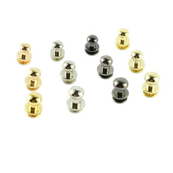 5 ensembles gold purse studs, rivet studs spikes, crampons screwback, vis métallique de attache, clou de sac à main, clous de vis de boule, goujons ronds de remplacement