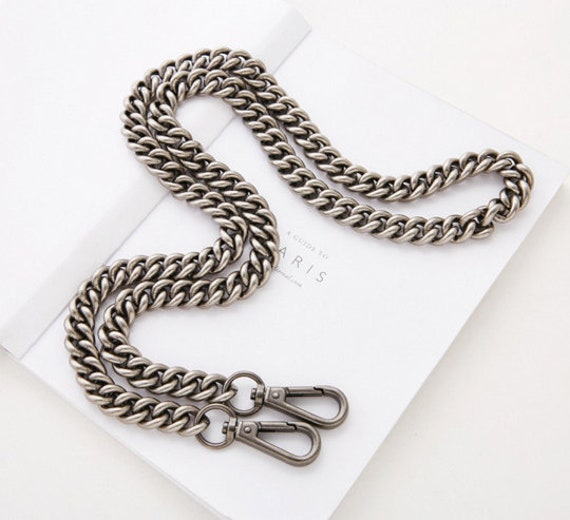 Elegant Textured Ring Chain - Large Silver Chain Luxury Strap for Bags –  Mautto
