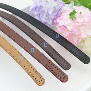 1 Pair  21.5" / 24.4" PU Leather Purse Strap, Shoulder Bag Handles, Replacement Punch Hole Sewing Handbag Supply, DIY Wallet Wristlet Chain