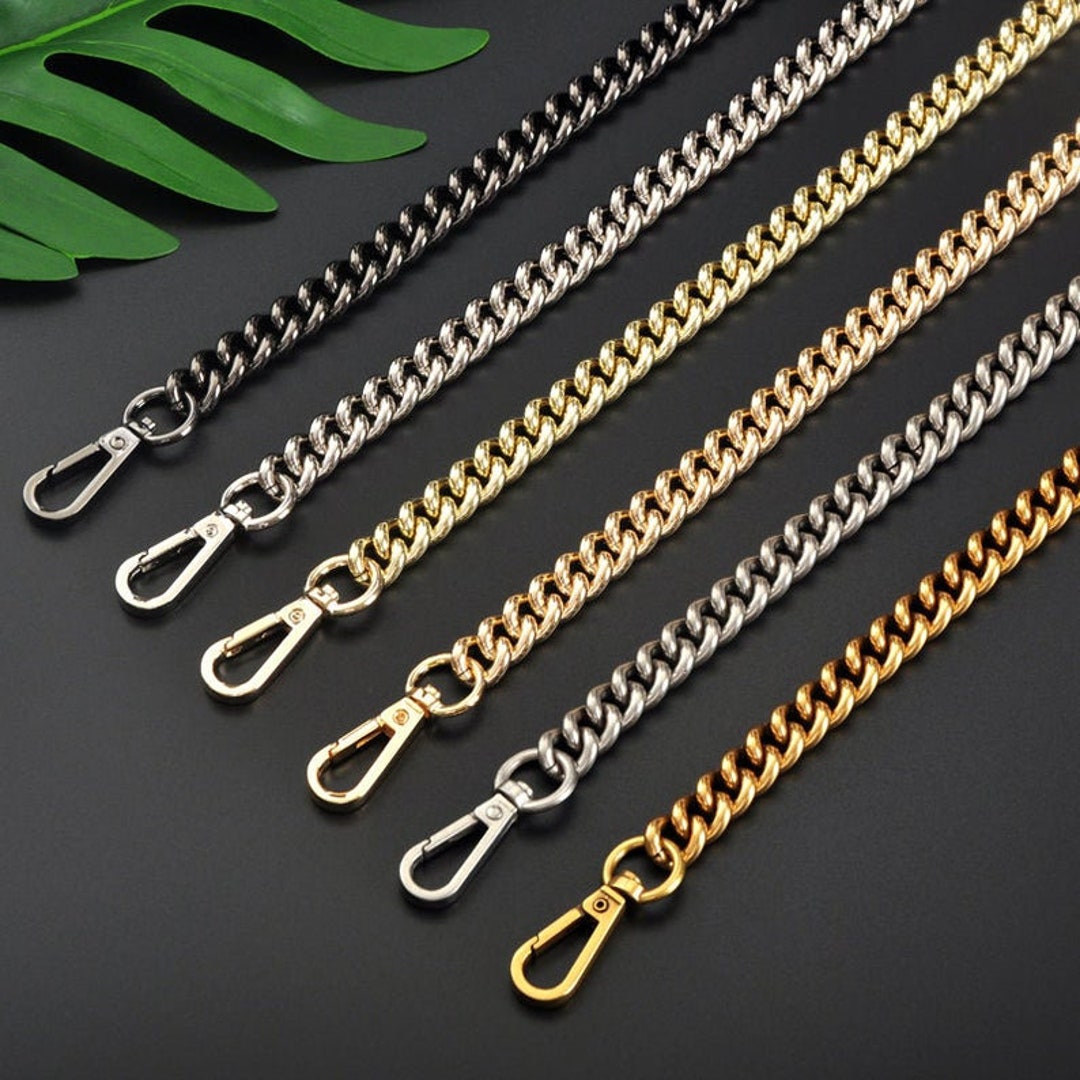 13mm High Quality Alloy Purse Chain Strap With Rhinestones, Bag