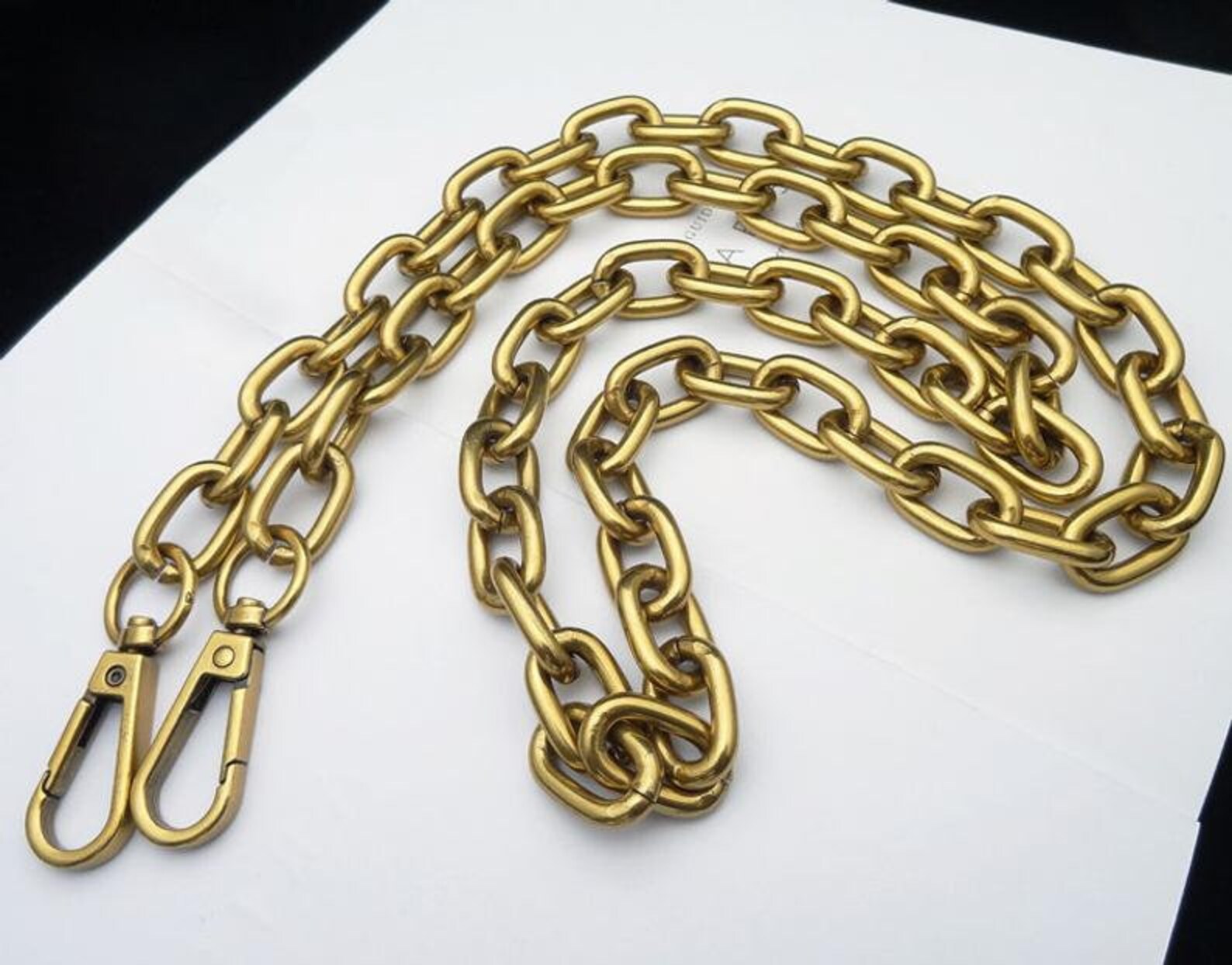Antique Gold Purse Chain Strap Bag Handle Chain Cross Body Etsy UK
