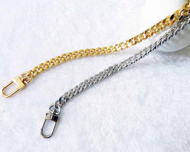 9mm Copper Purse Chain Fashion Golden Shoulder Handbag 