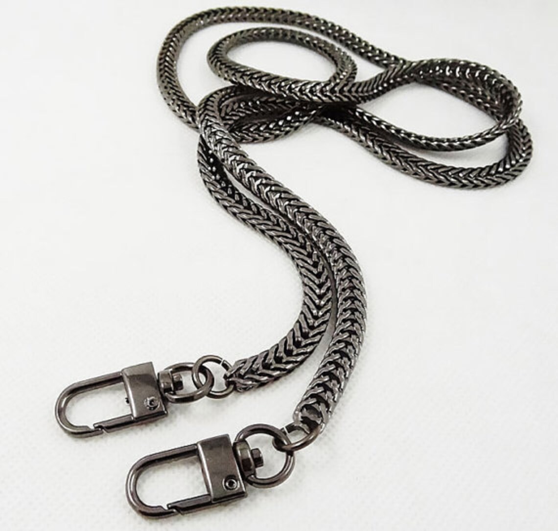 1 Pcs 7mm Gunmetal Bag Chain Metal Clasps Purse Strap Chain Etsy