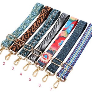 1.5 3.8CM Width, Multicolored Nylon Purse Strap, Webbing Shoulder ...